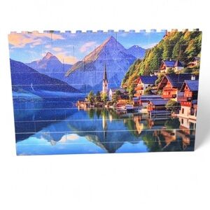 56pc Building Brick Double Sided Scenery Puzzle